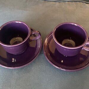 Fiesta Coffee Cup and Saucer Set (Set of 2)